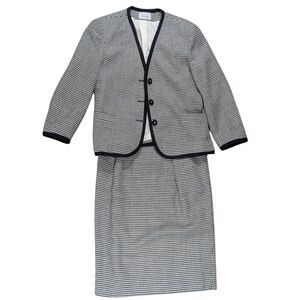 Vintage Nordstrom Blazer/Skirt Suit Wool Set Size 4